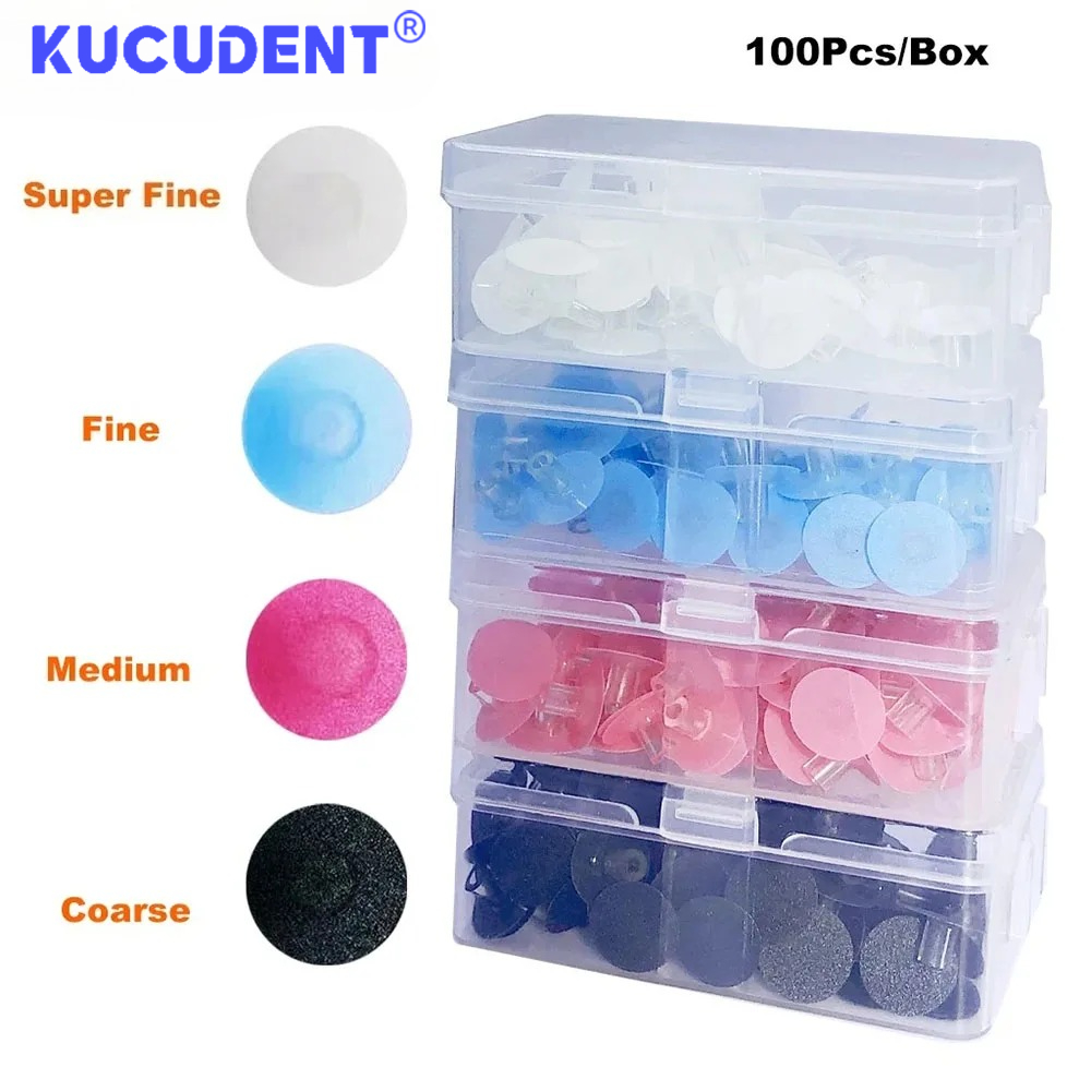 Teeth Whitening Kit - 100Pcs Dental Polishing Discs Set Composite