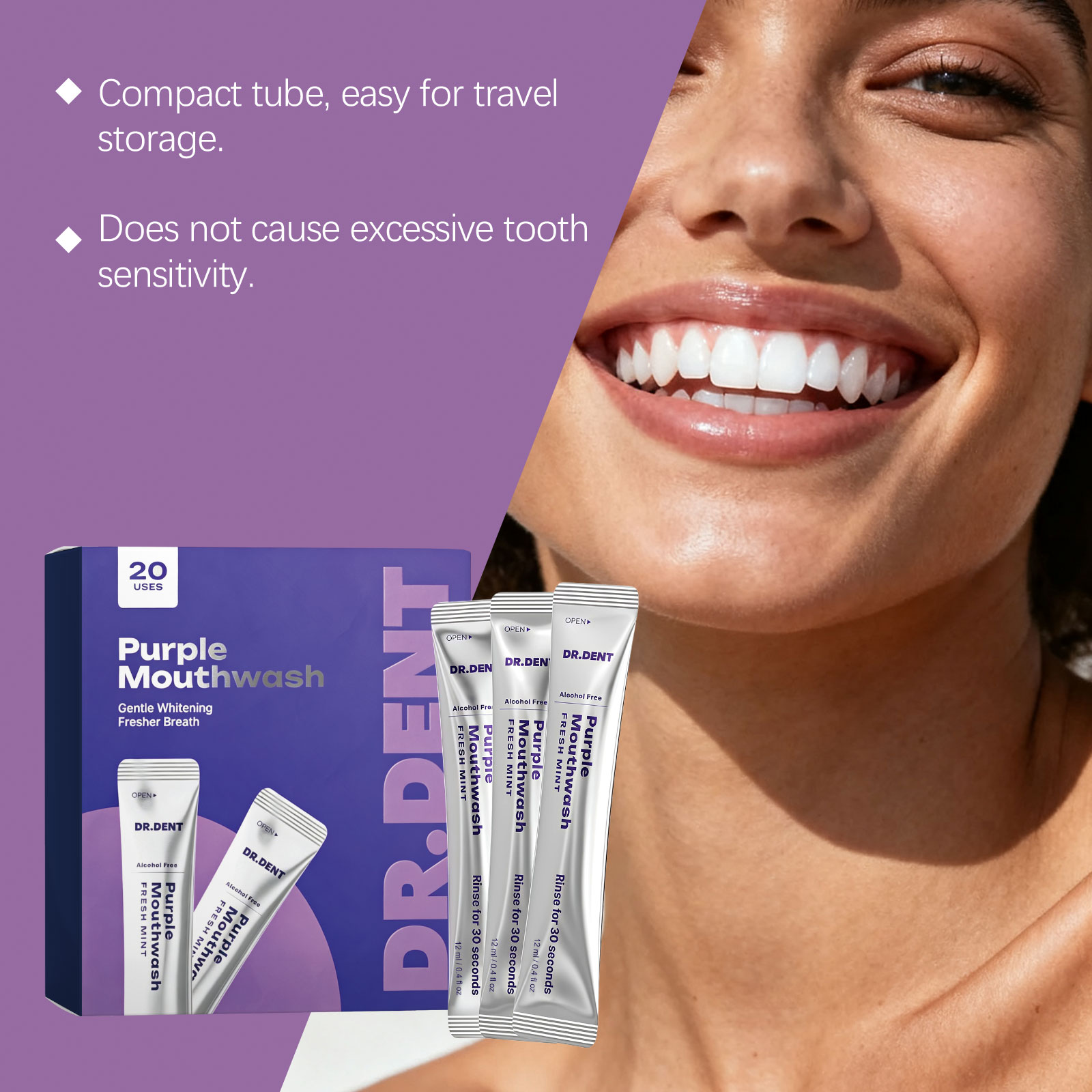 Purple Mouthwash Teeth Whiteni - Teeth Whitening Mouthwash recension och pris