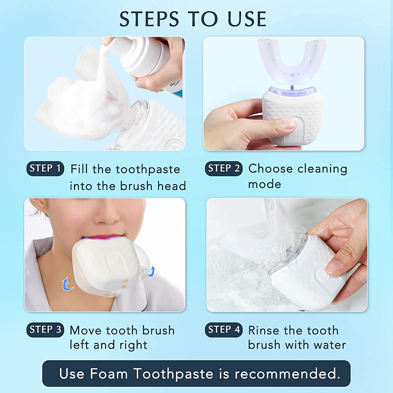 U-Shaped Rechargeable Light Qu - Teeth Whitening Kit recension och pris