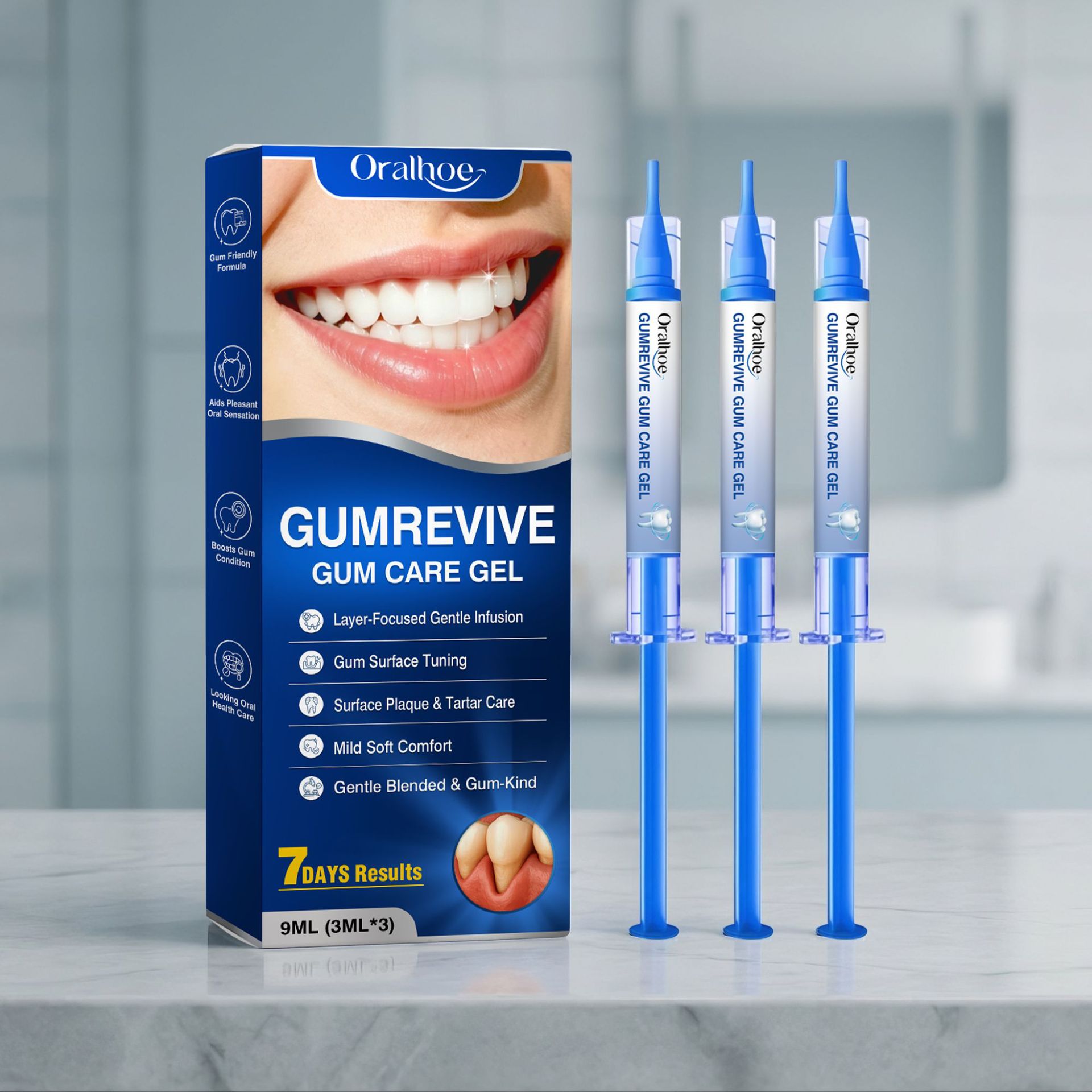 Oral Care Gel 3Pcs Gum Cleanin - Teeth Whitening Near Me recension och pris